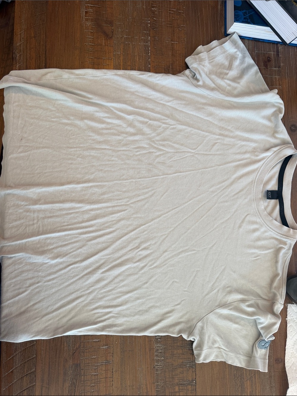 Prada Men’s Short Sleeve Crewneck T‑Shirt in Beige - Picture 6 of 6